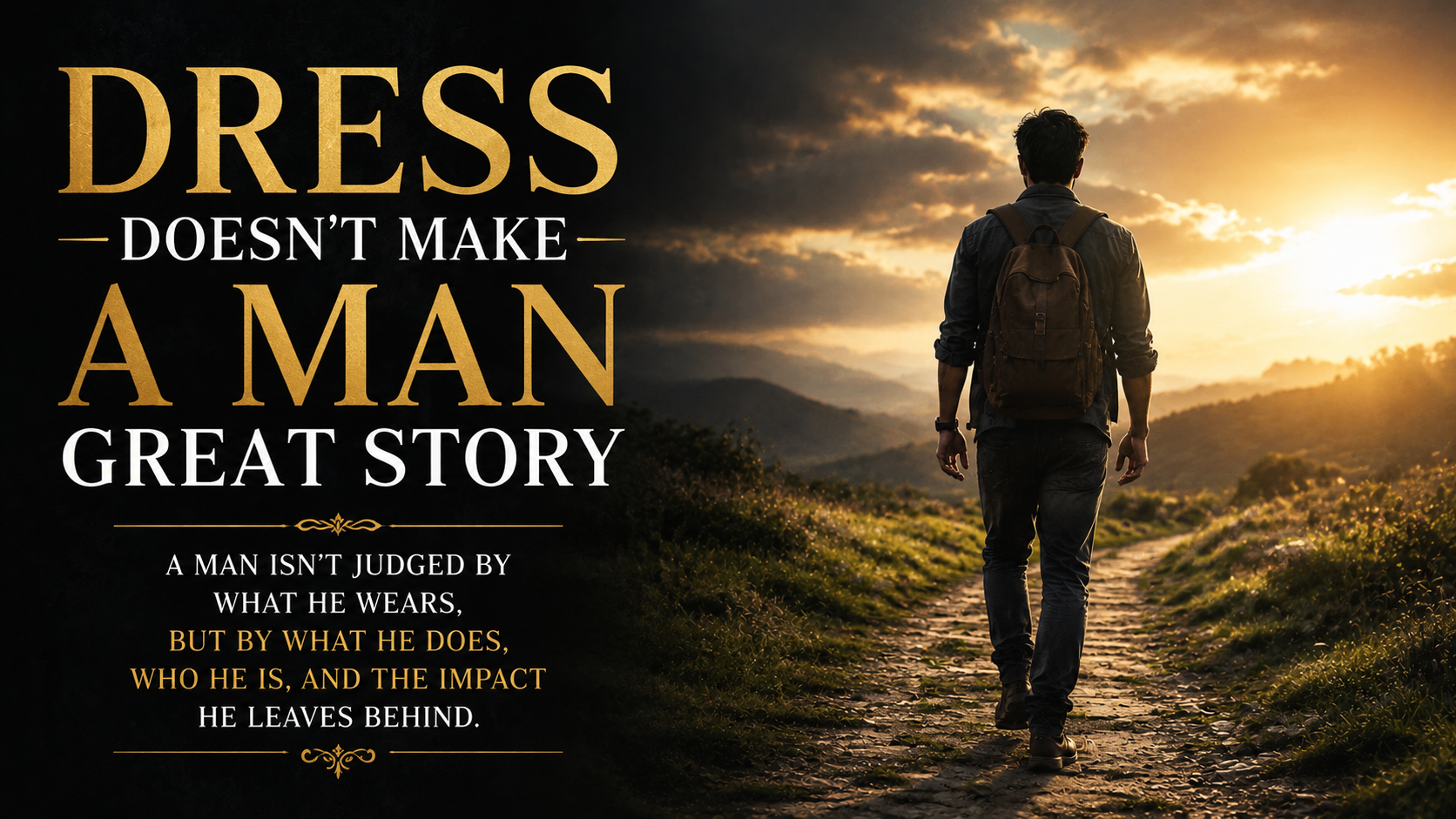 dress does not make a man great story